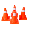 4pcs 45cm Road Traffic Cones Reflective Overlap Parking Emergency Safety Cone