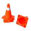 4pcs 45cm Road Traffic Cones Reflective Overlap Parking Emergency Safety Cone