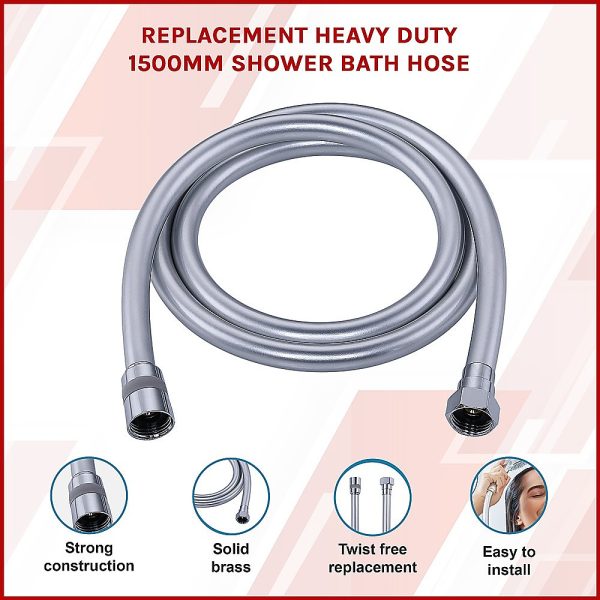 Replacement Heavy Duty 1500mm Shower Bath Hose