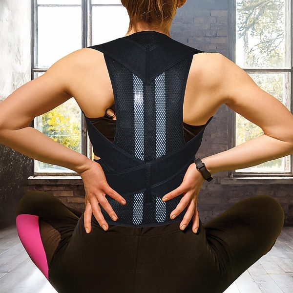 Lower Back Brace Unisex Posture Corrector Lumbar Support – Large