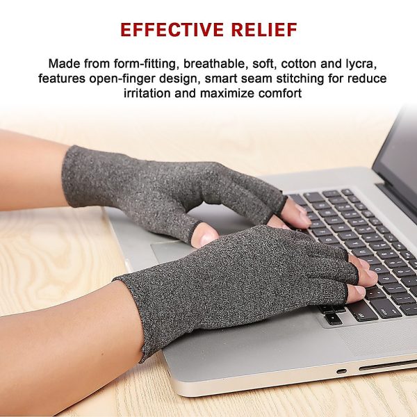 Arthritis Gloves Compression Joint Finger Hand Wrist Support Brace – Medium