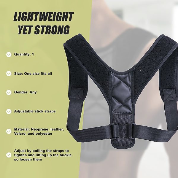 Posture Clavicle Support Corrector Back Straight Shoulders Brace Strap Correct