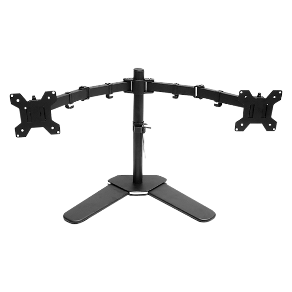 13″-27″ Dual Screen Monitor Stand TV Bracket Computer Display Desk Mount Holder