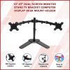 13″-27″ Dual Screen Monitor Stand TV Bracket Computer Display Desk Mount Holder