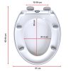 Quick Release Soft Close Toilet Seat White Bathroom Heavy Duty