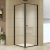 Semi Frameless Shower Screen AS/NZS Glass – (74~82) x 195 cm & (77~80) x 195 cm, Black