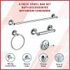 4 Piece Towel Bar Set Bath Accessories Bathroom Hardware