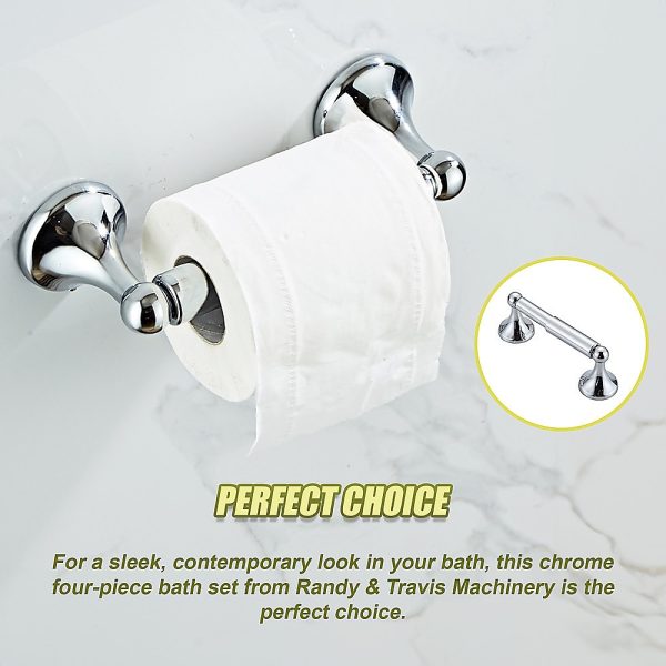 4 Piece Towel Bar Set Bath Accessories Bathroom Hardware