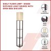 Shelf Floor Lamp – Shade Diffused Light Source with Open-Box Shelves