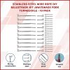 Stainless Steel Wire Rope DIY Balustrade Kit Jaw/Swage Fork Turnbuckle – 10 pack