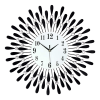 Large Modern 3D Crystal Wall Clock Luxury Art Metal Round Home Decor