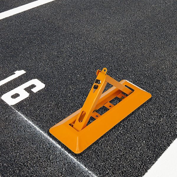 Fold Down Vehicle Security Car Parking Spot Lock Safety Bollard Barrier