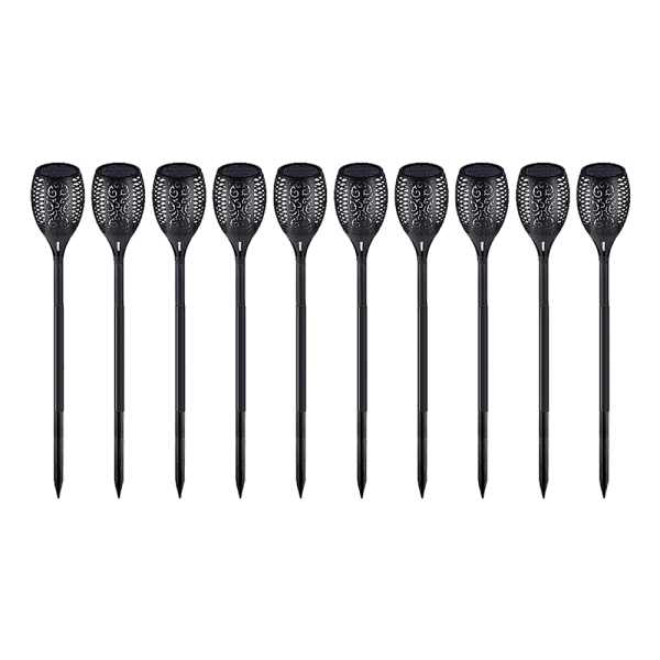 10 Pack Solar Torch Lights 96 LED Flickering Lighting Dancing Flame Garden Lamp