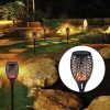 10 Pack Solar Torch Lights 96 LED Flickering Lighting Dancing Flame Garden Lamp