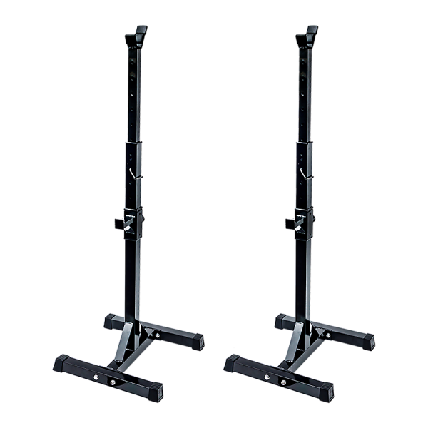 Pair of Adjustable Squat Rack Sturdy Steel Barbell Bench Press Stands GYM/HOME