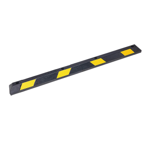 Heavy Duty Rubber Curb Parking Guide Wheel Driveway Stopper Reflective Yellow