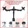 Dual LCD Monitor Desk Mount Stand Adjustable Fits 2 Screens Up To 27″