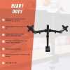 Dual LCD Monitor Desk Mount Stand Adjustable Fits 2 Screens Up To 27″