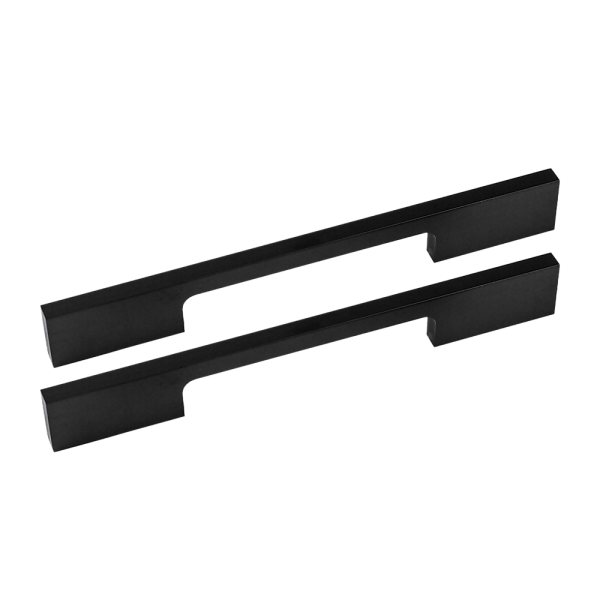 Kitchen Handle Cabinet Cupboard Door Drawer Handles square Black furniture pulls – 128 mm