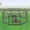 8 Panel Heavy Duty Pet Dog Playpen Puppy Exercise Fence Enclosure Cage