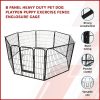 8 Panel Heavy Duty Pet Dog Playpen Puppy Exercise Fence Enclosure Cage