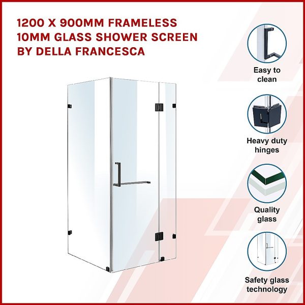 Frameless 10mm Glass Shower Screen By Della Francesca