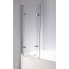 3 Fold Folding Bath Shower Screen Door Panel 1300mm x 1400mm – Chrome