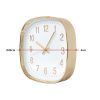 Modern Wall Clock Silent Non-Ticking Quartz Battery Operated Gold