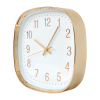 Modern Wall Clock Silent Non-Ticking Quartz Battery Operated Gold