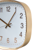 Modern Wall Clock Silent Non-Ticking Quartz Battery Operated Gold