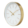 Modern Wall Clock Silent Non-Ticking Quartz Battery Operated Gold