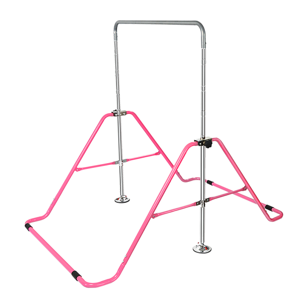 Kids Gymnastics Bars Training Horizontal Bar Monkey Kip Bar Pink