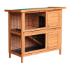 Large Rabbit Hutch with BASE Chicken Coop 2 Storey Guinea Pig Pet Cage House