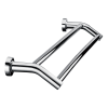 Double Classic Chrome Towel Bar Rail Bathroom