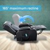 Recliner Chair Electric Massage Chair Lift Heated Leather Lounge Sofa Black