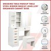 Dressing Table Makeup Table Stool Mirror Makeup Jewellery Organiser Cabinet Desk