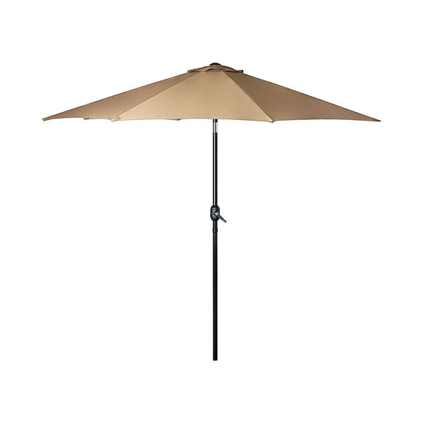 9FT Patio Umbrella Outdoor Garden Table Umbrella with 8 Sturdy Ribs