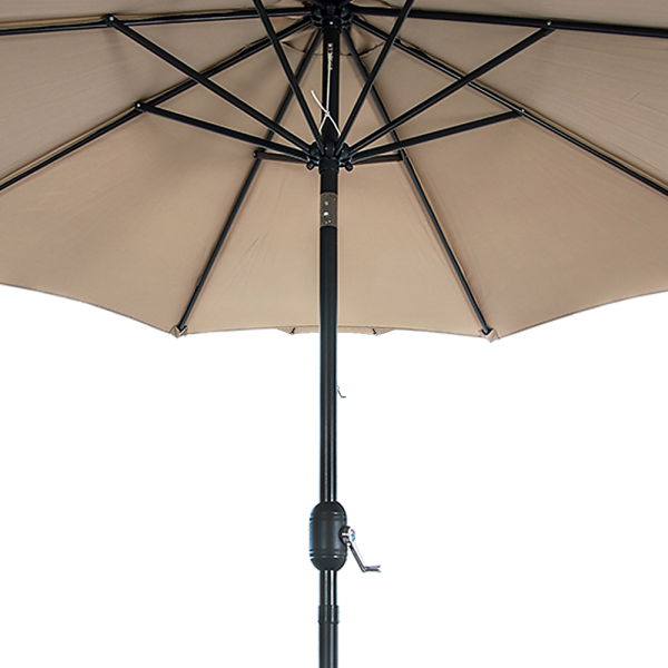 9FT Patio Umbrella Outdoor Garden Table Umbrella with 8 Sturdy Ribs