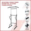 Adjustable Power Tower Dip Bar Pull Up Stand Fitness Station