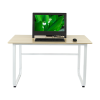 Wood & Steel Solid Computer Desk Home Office Furniture