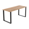 Square Shaped Table Bench Desk Legs Retro Industrial Design Fully Welded – 70 x 30 x 3 mm, Black