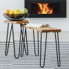 Set of 4 Industrial Retro Hairpin Table Legs 12mm Steel Bench Desk – 41 cm, Black