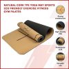 Natural Cork TPE Yoga Mat Sports Eco Friendly Exercise Fitness Gym Pilates