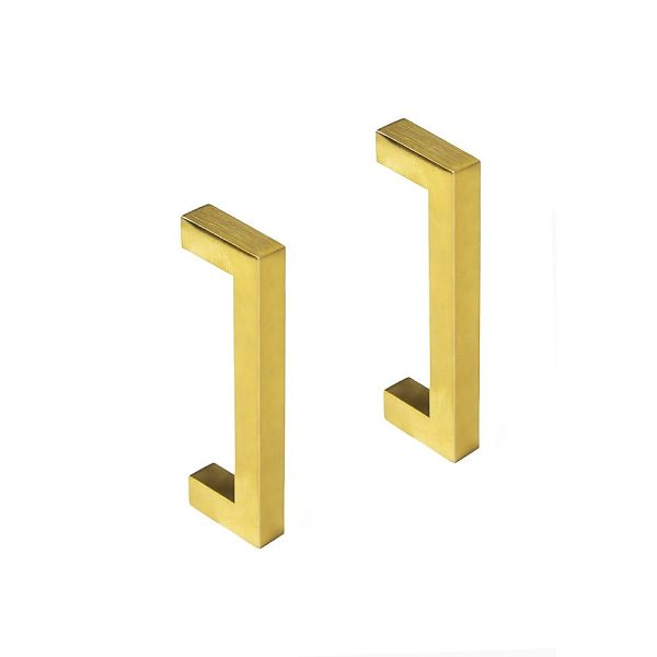 15 x Brushed Brass Drawer Pulls Kitchen Cabinet Handles – Gold Finish – 96 mm