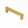 15 x Brushed Brass Drawer Pulls Kitchen Cabinet Handles – Gold Finish – 96 mm