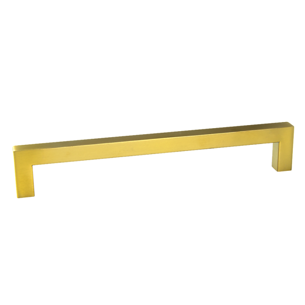 Brushed Brass Drawer Pulls Kitchen Cabinet Handles – Gold Finish – 192 mm