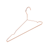 Adult 16.5″ Rose Gold Shiny Metal Wire Coat Suit Top Clothes Hangers – 60