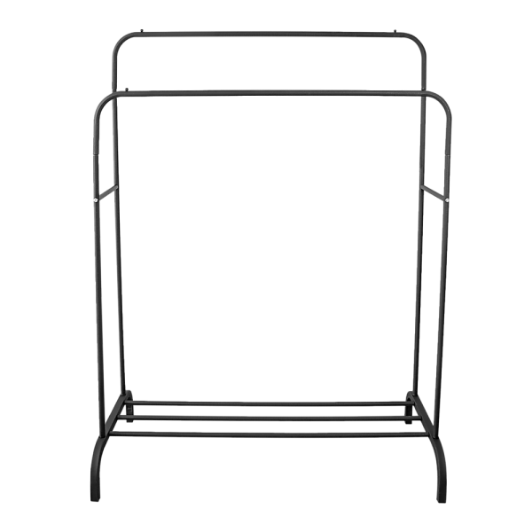 Heavy Metal Double Clothes Rail Hanging Rack Garment Display Stand Storage Shelf