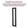 Entrance Door Pull Handle – 800 mm, Black