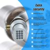 Digital Electronic Code Door Lock Keyless Entry Keypad Programmable Lock Knob